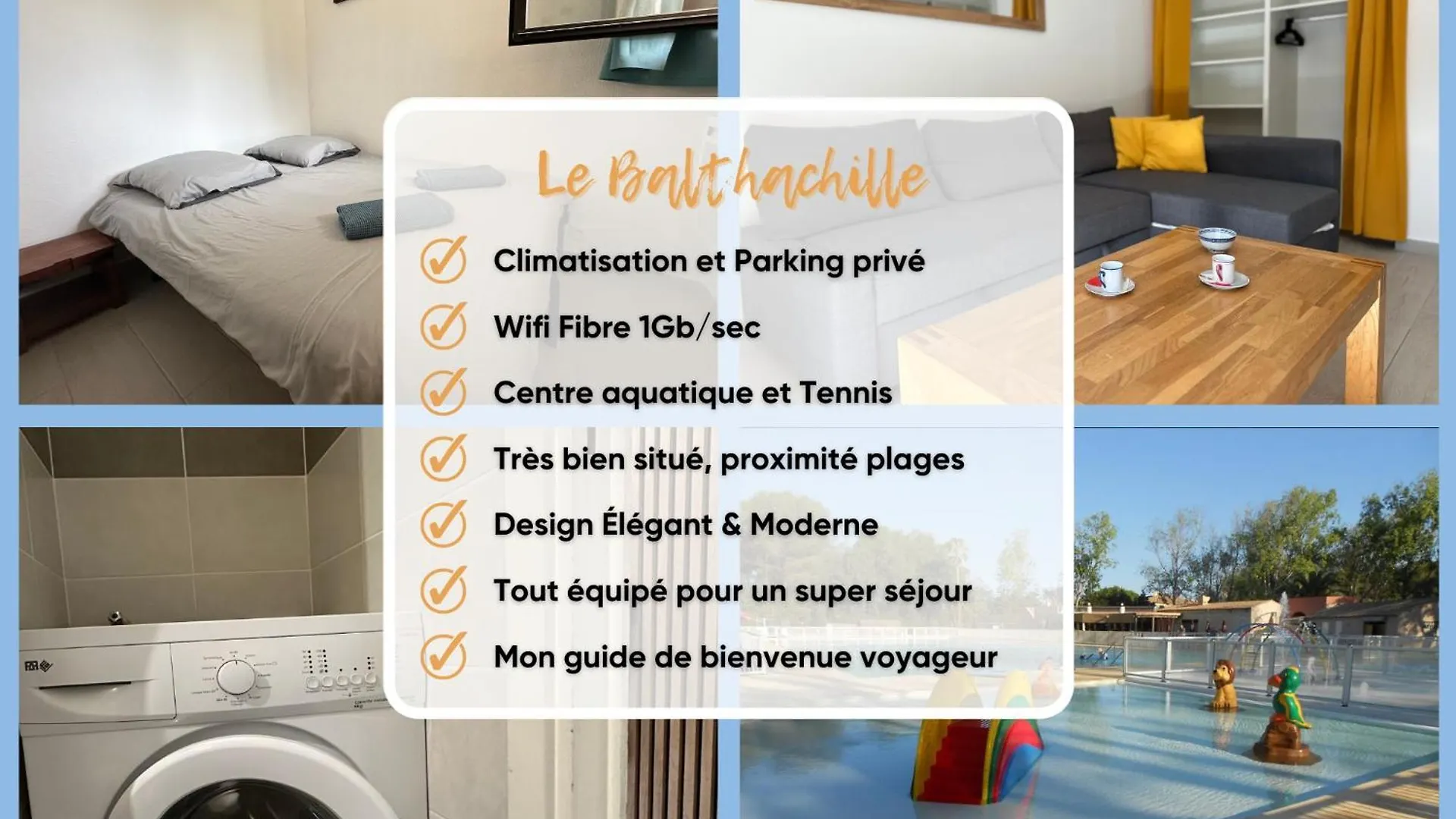 Balthachille - T2 Plages Et Lac - Clim - Parking - Wifi Tres Haut Debit Six-Fours-les-Plages